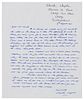 * CHAPLIN, Charles (1889-1977). Autographed letter signed ("Charles Chaplin"), to Mr. Rash. Vevey, Switzerland, 9 August 1965