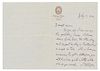 * GETTY, J. Paul (1892-1976). Autograph letter signed ("Paul") to his mother. [Berne or Mexico City], 15 July 1932.