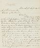 * DAVIS, Jefferson (1808-1889). Autographed letter signed ("Jefferson Davis"), as Secretary of War, to A.O. Nicholson, 14 Sep