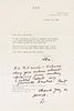 * EISENHOWER, Dwight D. (1890-1969). Typed letter signed ("Ike") with autograph postscript signed ("D"), 19 October 1966.