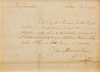 * FRANKLIN, Benjamin (1706-1790). Autograph letter signed ("B. Franklin"), to his great-nephew Jonathan Williams, Jr. London,