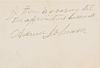 * JOHNSON, Andrew (1808-1875). Autograph note signed ("Andrew Johnson"), as President, to John VanSchiack Pruyn. [Washington,