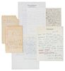 * [AMERICAN MILITARY]. A group of 5 manuscripts pertaining to American military.