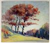 LaMont Adelbert Warner Fall Landscape Painting