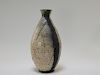 Contemporary Raku Ceramic Sgraffito Wheat Vase