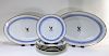 8PC 19C. French Limoges Armorial Porcelain Service