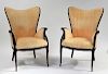 PR High Style Carved Wood Art Deco Chairs