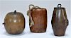 3PC 18C. Chinese Carved Wood Treenware Containers