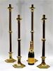 2PR. LARGE Antique Rostand Brass Candlesticks
