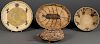 FOUR SOUTHWEST WOVEN BASKETRY ITEMS, 20TH CENTURY
