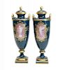 Pair Minton Pate-Sur-Pate Decorated Urns by A Birks