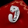 Cartier Panthere Diamond and Emerald Ring
