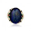 A Lapis Lazuli and Diamond Pin, French