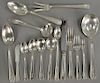 S. Kirk sterling silver flatware set, to include 12 bread knives, 11 luncheon forks, 11 dinner forks, 12 soups, 11 fish forks