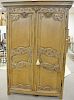Louis XV style armoire cabinet now fitted drawer and TV hole cut in back. ht. 92in., wd. 57in.