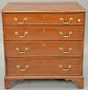 Chippendale style mahogany bachelor's chest. ht. 31 in., wd. 31 in.   Provenance: The Estate of Thomas F Hodgman of Fairfield