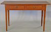 Eldred Wheeler cherry hall/sofa table, signed in drawer. ht. 30 in., top: 18" x 48"
