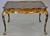 Maitland Smith contemporary Queen Anne style coffee table. ht. 24 in., top: 28" x 38"