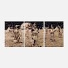 Yoshio Itagaki, Native American Reservation on the Moon #4 (triptych)