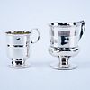 Two (2) English Silver Handled Cups. Both signed with hallmarks. Good condition. Larger measures 3-