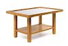 Eliel Saarinen, J. Robert Swanson and Pipsan Saarinen Swanson, Johnson Furniture Co., 1940s, low table retailed by Paine Furn