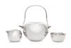 Vivianna Torun Bulow-Hube (Swedish, 1927-2004), Dansk, Denmark, 1965, a tea service, comprising a teapot, creamer and sugar