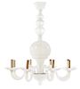 * Venetian, SECOND HALF 20Th CENTURY, an eight-light glass chandelier
