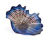 Dale Chihuly, (American, b. 1941), Blue Sea Form, 1990