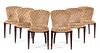 Art Deco, FIRST HALF 20TH CENTURY, a set of 6 dining chairs