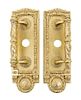 Yale & Towne Mfg. Co., EARLY 20TH CENTURY, a pair of door pulls, decorated with the seal for Cook County, Illinois