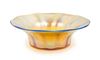 Tiffany Studios, EARLY 20TH CENTURY, a Favrile glass bowl, with gold iridescence