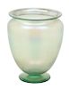 Steuben, FIRST HALF 20TH CENTURY, a Verre de Soie glass vase