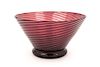 Steuben, 20TH CENTURY, an amethyst glass bowl