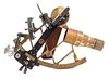 * An English Brass and Wood Mounted Sextant Radius of arm 10 inches