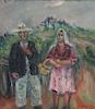ZUCKER, Jacques. Oil on Canvas. Couple in