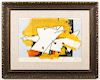 After Georges Braque Lithograph, "L'oiseau jaune" (The Yellow Bird), 1959