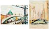 Luigi Corbellini (1901-1968) 2 Watercolor Paintings