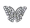 18K Gold Diamond Butterfly Brooch