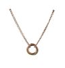 Cartier Trinity 18K Tri Color Gold Double Chain Necklace