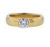 Tiffany &amp; Co Etoile GIA 1.01ct Diamond 18K Gold Engagement Ring