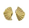 1980s Tiffany &amp; Co 18K Gold Fan Earrings
