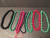 GROUP of Jade and Agate necklaces, 16" longest