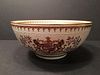 ANTIQUE Mason Punch Bowl, Porcelain de paris. 19th Century