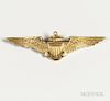18kt Gold Identified Tiffany Naval Aviator Wings