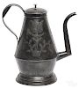 Pennsylvania punched tin coffee pot