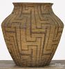 Southwest coiled basketry olla
