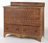 New England painted basswood mule chest