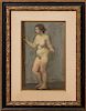 ATTRIBUTED TO RAPHAEL SOYER (1899-1987): STANDING NUDE