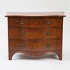 GEORGE III INLAID MAHOGANY SERPENTINE-FRONTED CHEST OF DRAWERS