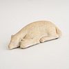 ITALIAN CARVED MARBLE MODEL OF A SLEEPING SHEEP